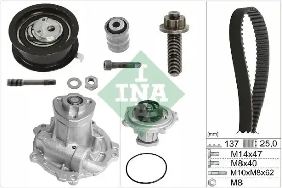 Wasserpumpe + Zahnriemensatz Schaeffler INA 530 0377 31 Bild Wasserpumpe + Zahnriemensatz Schaeffler INA 530 0377 31