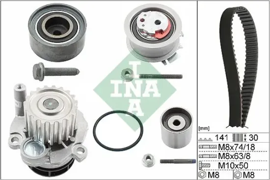 Wasserpumpe + Zahnriemensatz Schaeffler INA 530 0405 30 Bild Wasserpumpe + Zahnriemensatz Schaeffler INA 530 0405 30