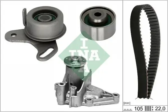 Wasserpumpe + Zahnriemensatz Schaeffler INA 530 0427 31 Bild Wasserpumpe + Zahnriemensatz Schaeffler INA 530 0427 31