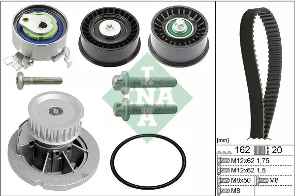 Wasserpumpe + Zahnriemensatz Schaeffler INA 530 0441 30