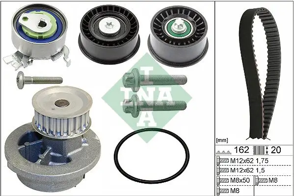 Wasserpumpe + Zahnriemensatz Schaeffler INA 530 0441 32