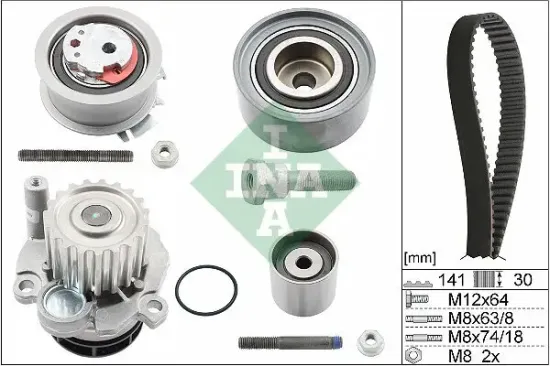 Wasserpumpe + Zahnriemensatz Schaeffler INA 530 0463 30 Bild Wasserpumpe + Zahnriemensatz Schaeffler INA 530 0463 30