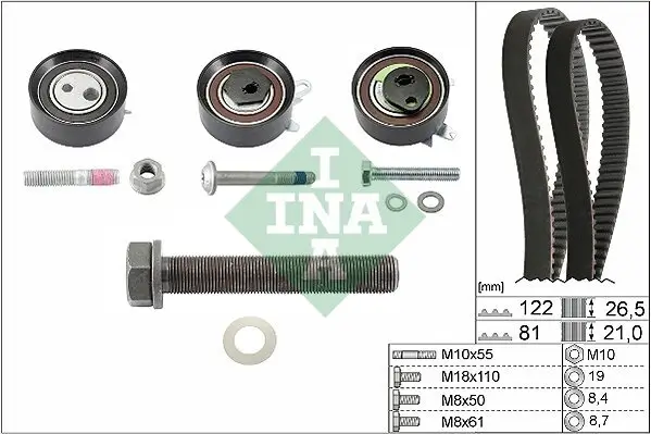 Zahnriemensatz Schaeffler INA 530 0484 10