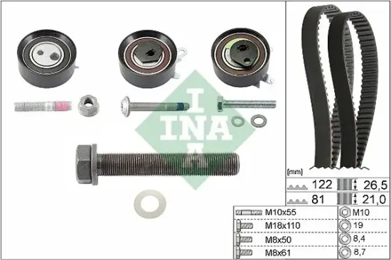 Zahnriemensatz Schaeffler INA 530 0484 10 Bild Zahnriemensatz Schaeffler INA 530 0484 10