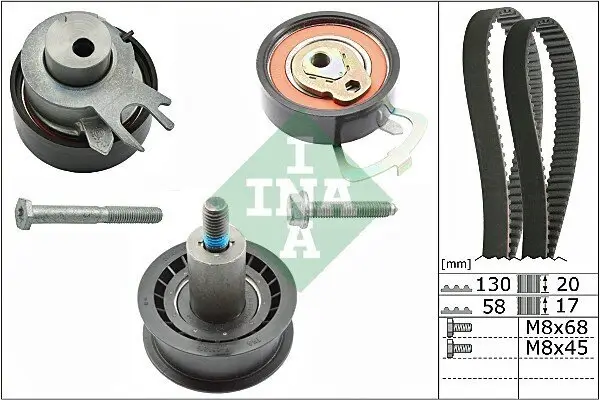 Zahnriemensatz Schaeffler INA 530 0538 10