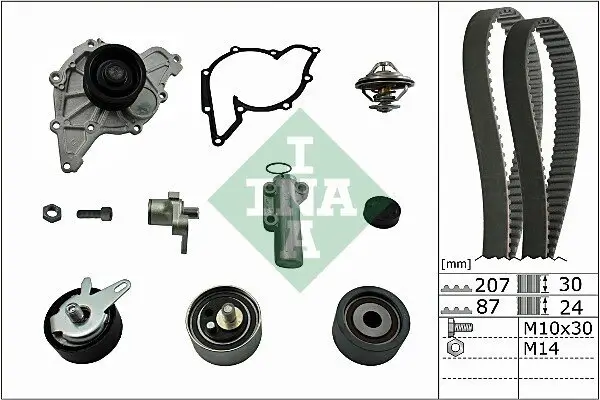 Wasserpumpe + Zahnriemensatz Schaeffler INA 530 0539 30