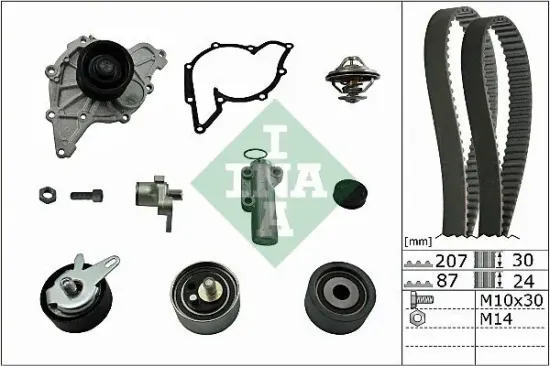 Wasserpumpe + Zahnriemensatz Schaeffler INA 530 0539 30 Bild Wasserpumpe + Zahnriemensatz Schaeffler INA 530 0539 30