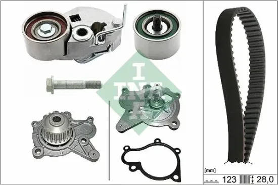 Wasserpumpe + Zahnriemensatz Schaeffler INA 530 0542 30 Bild Wasserpumpe + Zahnriemensatz Schaeffler INA 530 0542 30