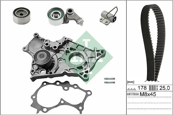 Wasserpumpe + Zahnriemensatz Schaeffler INA 530 0543 30 Bild Wasserpumpe + Zahnriemensatz Schaeffler INA 530 0543 30