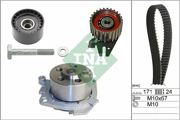 Wasserpumpe + Zahnriemensatz Schaeffler INA 530 0606 30
