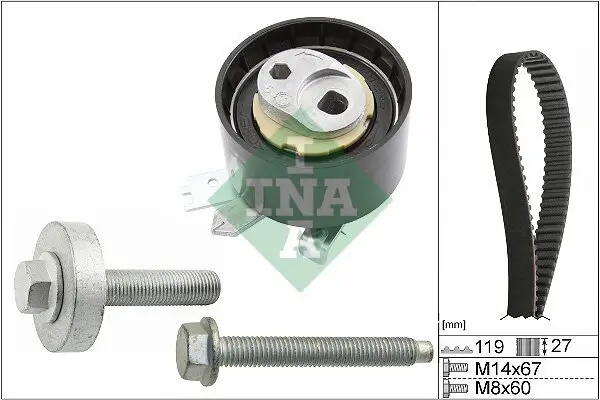 Zahnriemensatz Schaeffler INA 530 0607 10