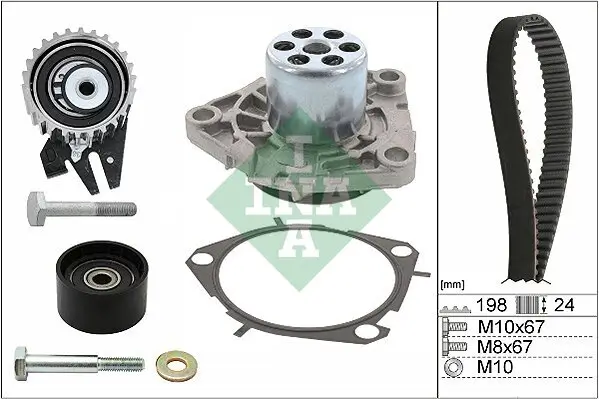 Wasserpumpe + Zahnriemensatz Schaeffler INA 530 0626 30