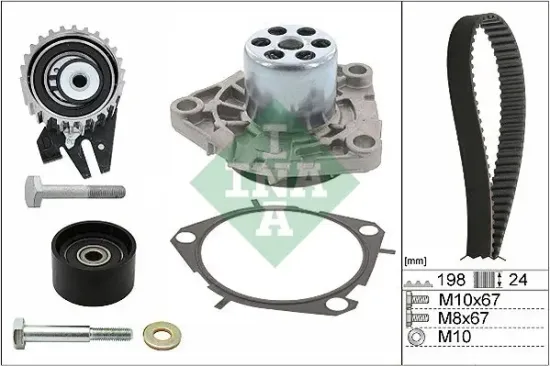 Wasserpumpe + Zahnriemensatz Schaeffler INA 530 0626 30 Bild Wasserpumpe + Zahnriemensatz Schaeffler INA 530 0626 30
