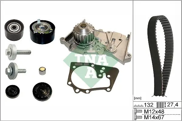 Wasserpumpe + Zahnriemensatz Schaeffler INA 530 0639 30