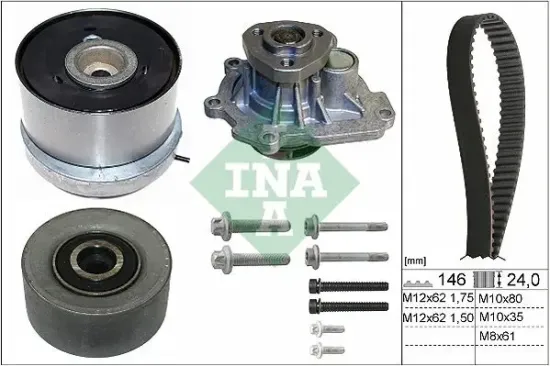 Wasserpumpe + Zahnriemensatz Schaeffler INA 530 0724 30 Bild Wasserpumpe + Zahnriemensatz Schaeffler INA 530 0724 30
