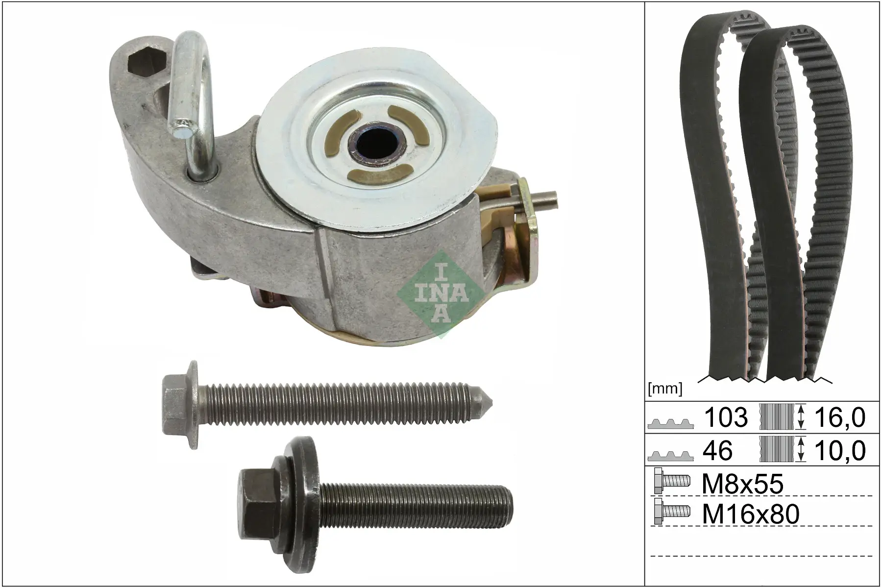 Zahnriemensatz Schaeffler INA 530 0945 10