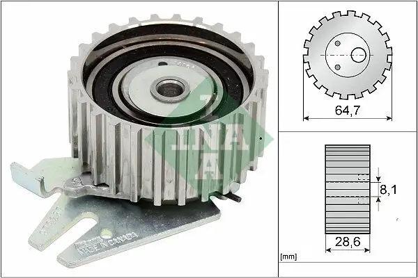 Spannrolle, Zahnriemen Schaeffler INA 531 0254 30