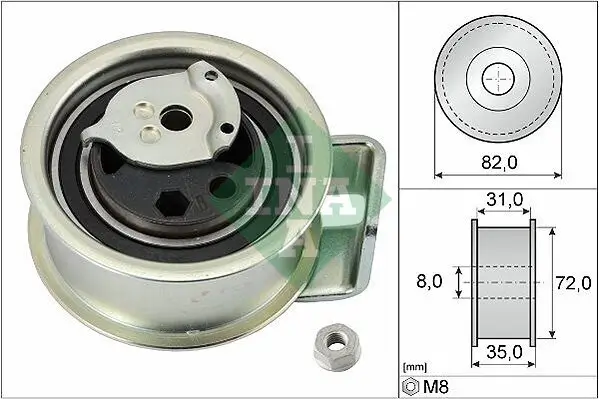 Spannrolle, Zahnriemen Schaeffler INA 531 0396 20