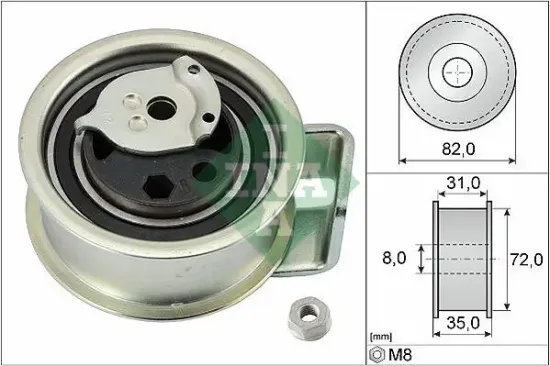 Spannrolle, Zahnriemen Schaeffler INA 531 0396 20 Bild Spannrolle, Zahnriemen Schaeffler INA 531 0396 20