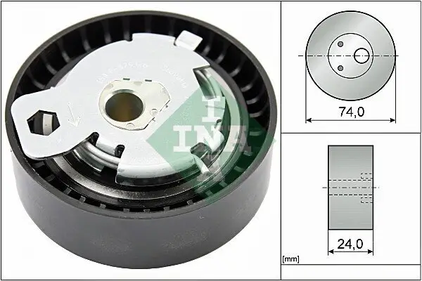 Spannrolle, Zahnriemen Schaeffler INA 531 0497 10 Bild Spannrolle, Zahnriemen Schaeffler INA 531 0497 10