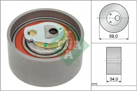 Spannrolle, Zahnriemen Schaeffler INA 531 0505 10 Bild Spannrolle, Zahnriemen Schaeffler INA 531 0505 10