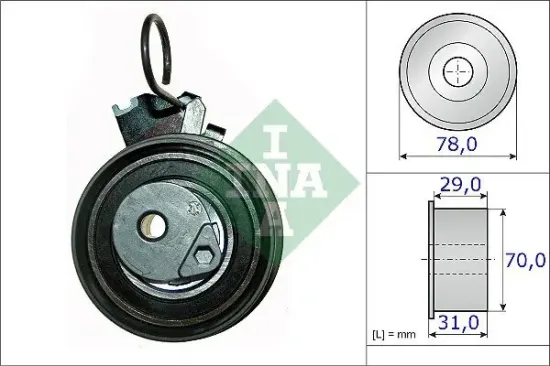 Spannrolle, Zahnriemen Schaeffler INA 531 0532 10 Bild Spannrolle, Zahnriemen Schaeffler INA 531 0532 10