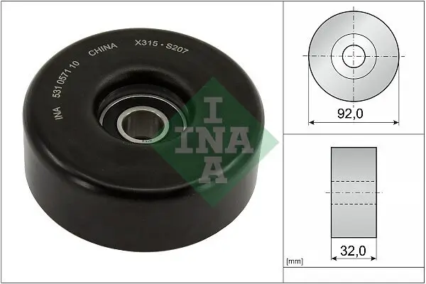 Spannrolle, Keilrippenriemen Schaeffler INA 531 0571 10