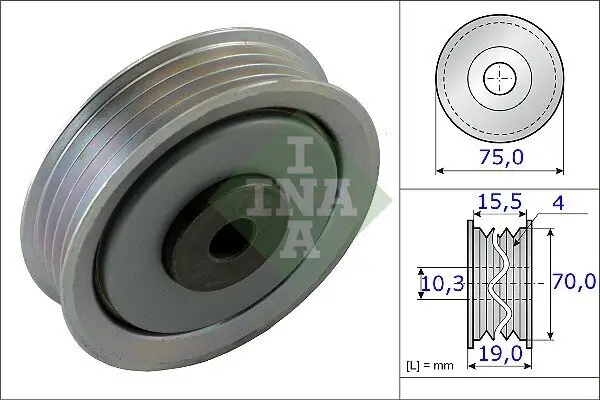 Spannrolle, Keilrippenriemen Schaeffler INA 531 0845 10