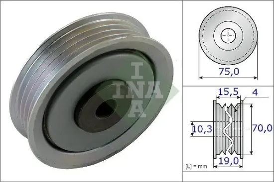 Spannrolle, Keilrippenriemen Schaeffler INA 531 0845 10 Bild Spannrolle, Keilrippenriemen Schaeffler INA 531 0845 10
