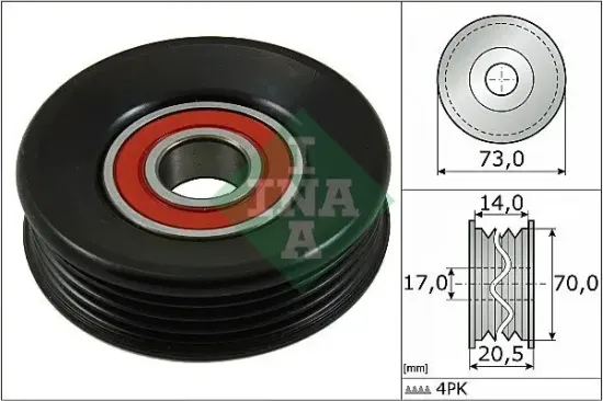 Spannrolle, Keilrippenriemen Schaeffler INA 531 0853 10 Bild Spannrolle, Keilrippenriemen Schaeffler INA 531 0853 10