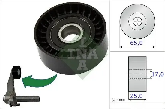 Spannrolle, Keilrippenriemen Schaeffler INA 531 0866 10 Bild Spannrolle, Keilrippenriemen Schaeffler INA 531 0866 10