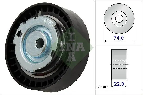 Spannrolle, Zahnriemen Schaeffler INA 531 0876 10