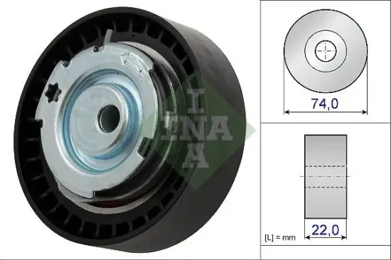 Spannrolle, Zahnriemen Schaeffler INA 531 0876 10 Bild Spannrolle, Zahnriemen Schaeffler INA 531 0876 10