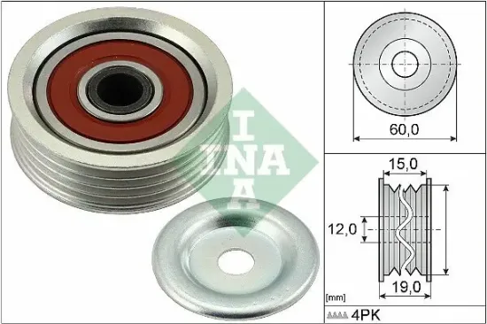 Spannrolle, Keilrippenriemen Schaeffler INA 531 0887 10 Bild Spannrolle, Keilrippenriemen Schaeffler INA 531 0887 10