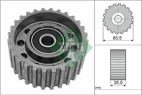 Umlenk-/Führungsrolle, Zahnriemen Schaeffler INA 532 0098 20