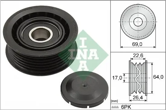 Umlenk-/Führungsrolle, Keilrippenriemen Schaeffler INA 532 0160 10 Bild Umlenk-/Führungsrolle, Keilrippenriemen Schaeffler INA 532 0160 10