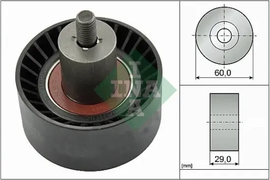 Umlenk-/Führungsrolle, Zahnriemen Schaeffler INA 532 0187 10 Bild Umlenk-/Führungsrolle, Zahnriemen Schaeffler INA 532 0187 10