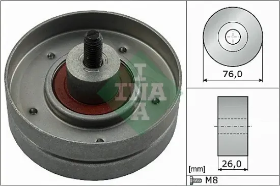 Umlenk-/Führungsrolle, Keilrippenriemen Schaeffler INA 532 0252 30 Bild Umlenk-/Führungsrolle, Keilrippenriemen Schaeffler INA 532 0252 30