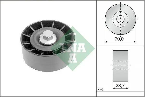 Umlenk-/Führungsrolle, Keilrippenriemen Schaeffler INA 532 0254 10