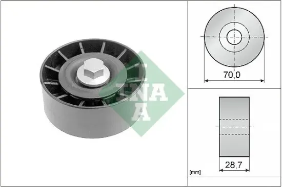 Umlenk-/Führungsrolle, Keilrippenriemen Schaeffler INA 532 0254 10 Bild Umlenk-/Führungsrolle, Keilrippenriemen Schaeffler INA 532 0254 10