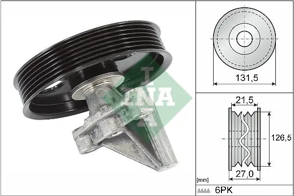 Umlenk-/Führungsrolle, Keilrippenriemen Schaeffler INA 532 0354 10