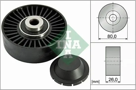 Umlenk-/Führungsrolle, Keilrippenriemen Schaeffler INA 532 0370 20 Bild Umlenk-/Führungsrolle, Keilrippenriemen Schaeffler INA 532 0370 20