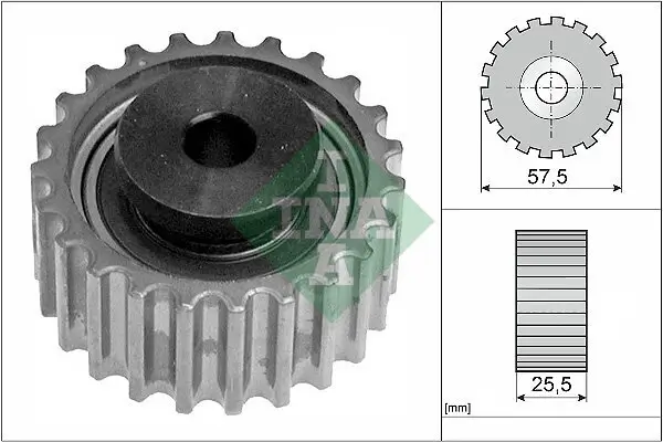 Umlenk-/Führungsrolle, Zahnriemen Schaeffler INA 532 0387 20