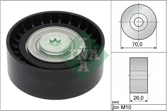 Umlenk-/Führungsrolle, Keilrippenriemen Schaeffler INA 532 0434 10 Bild Umlenk-/Führungsrolle, Keilrippenriemen Schaeffler INA 532 0434 10