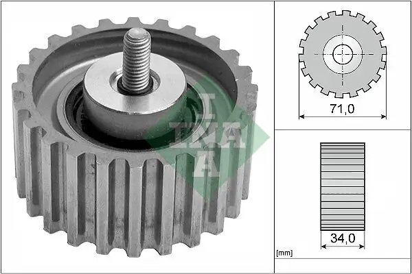 Umlenk-/Führungsrolle, Zahnriemen Schaeffler INA 532 0441 10