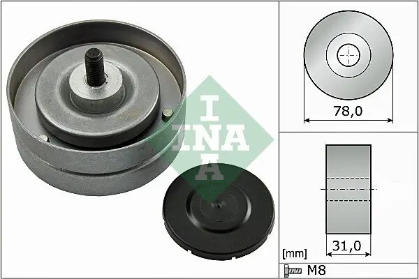 Umlenk-/Führungsrolle, Keilrippenriemen Schaeffler INA 532 0463 10