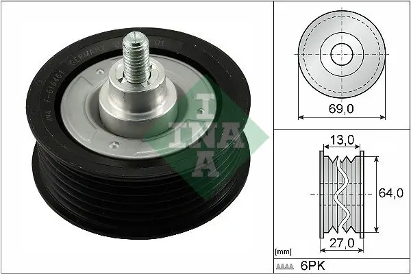 Umlenk-/Führungsrolle, Keilrippenriemen Schaeffler INA 532 0477 10