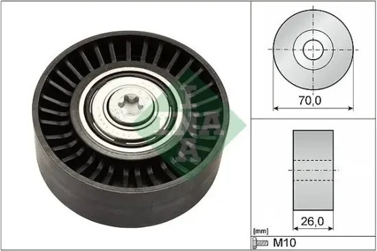 Umlenk-/Führungsrolle, Keilrippenriemen Schaeffler INA 532 0505 10 Bild Umlenk-/Führungsrolle, Keilrippenriemen Schaeffler INA 532 0505 10