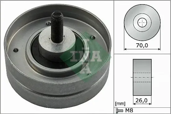 Umlenk-/Führungsrolle, Keilrippenriemen Schaeffler INA 532 0524 10 Bild Umlenk-/Führungsrolle, Keilrippenriemen Schaeffler INA 532 0524 10