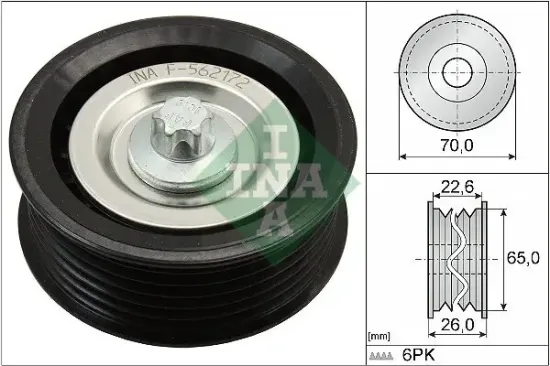 Umlenk-/Führungsrolle, Keilrippenriemen Schaeffler INA 532 0531 10 Bild Umlenk-/Führungsrolle, Keilrippenriemen Schaeffler INA 532 0531 10